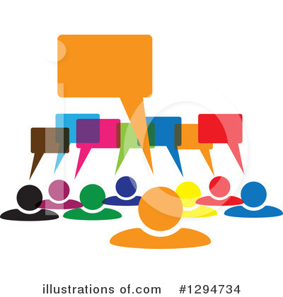 Royalty-Free (RF) Teamwork Clipart Illustration by ColorMagic - Stock Sample #1294734