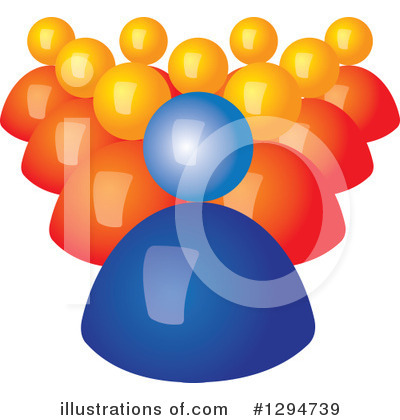Royalty-Free (RF) Teamwork Clipart Illustration by ColorMagic - Stock Sample #1294739
