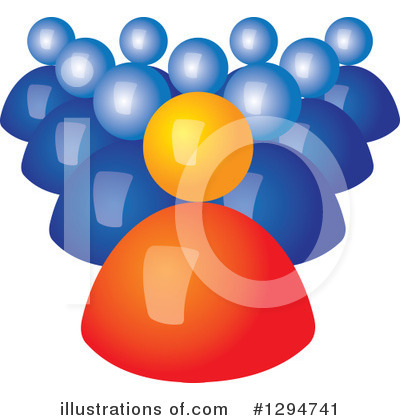 Royalty-Free (RF) Teamwork Clipart Illustration by ColorMagic - Stock Sample #1294741