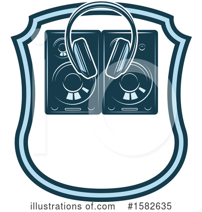 Headphones Clipart #1582635 by Vector Tradition SM