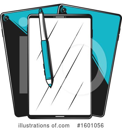 Tablet Computer Clipart #1601056 by Vector Tradition SM