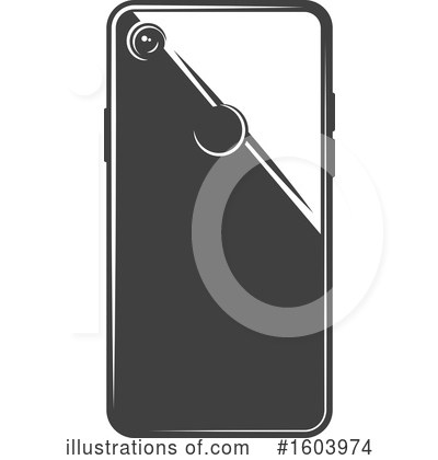 Cell Phones Clipart #1603974 by Vector Tradition SM