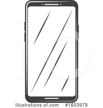 Cellphone Clipart #1603979 by Vector Tradition SM