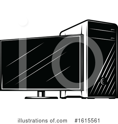 Desktop Computer Clipart #1615561 by Vector Tradition SM