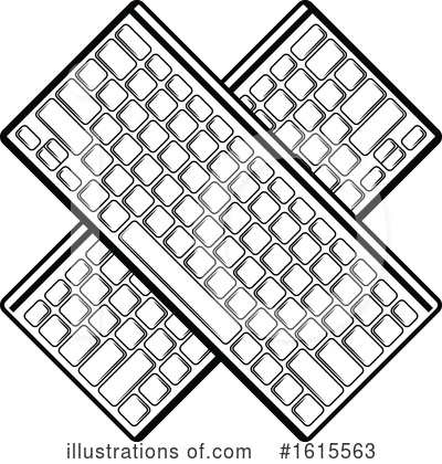 Keyboard Clipart #1615563 by Vector Tradition SM