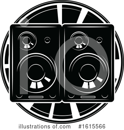 Music Speaker Clipart #1615566 by Vector Tradition SM