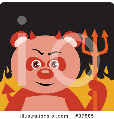 Royalty-Free (RF) Teddy Bear Character Clipart Illustration by Dennis Holmes Designs - Stock Sample #37885