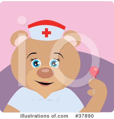 Royalty-Free (RF) Teddy Bear Character Clipart Illustration by Dennis Holmes Designs - Stock Sample #37890