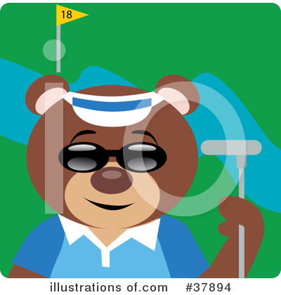 Royalty-Free (RF) Teddy Bear Character Clipart Illustration by Dennis Holmes Designs - Stock Sample #37894