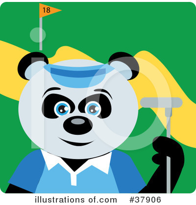 Golfing Clipart #37906 by Dennis Holmes Designs