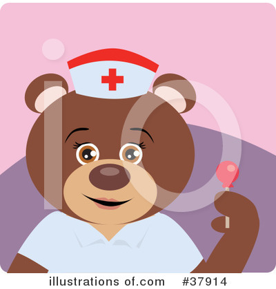 Royalty-Free (RF) Teddy Bear Character Clipart Illustration by Dennis Holmes Designs - Stock Sample #37914