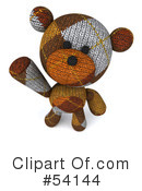 Teddy Bear Character Clipart #54144 by Julos