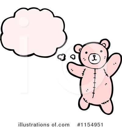Pink Teddy Bear Clipart #1154951 by lineartestpilot