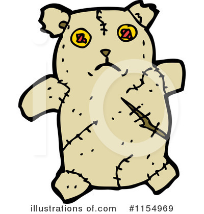 Royalty-Free (RF) Teddy Bear Clipart Illustration by lineartestpilot - Stock Sample #1154969