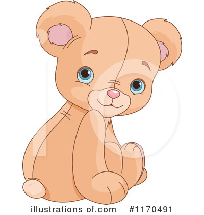 Royalty-Free (RF) Teddy Bear Clipart Illustration by Pushkin - Stock Sample #1170491