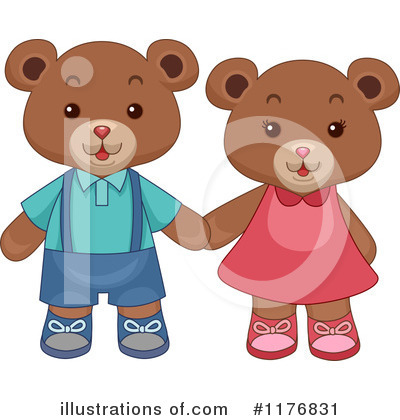 Royalty-Free (RF) Teddy Bear Clipart Illustration by BNP Design Studio - Stock Sample #1176831