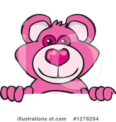 Pink Teddy Bear Clipart #1276294 by Dennis Holmes Designs