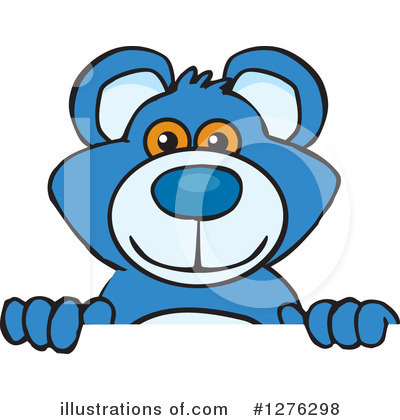 Blue Teddy Bear Clipart #1276298 by Dennis Holmes Designs