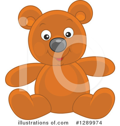 Royalty-Free (RF) Teddy Bear Clipart Illustration by Alex Bannykh - Stock Sample #1289974