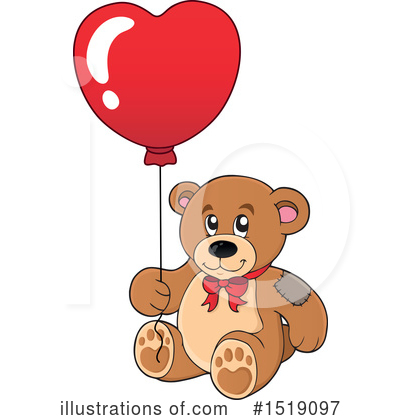 Royalty-Free (RF) Teddy Bear Clipart Illustration by visekart - Stock Sample #1519097