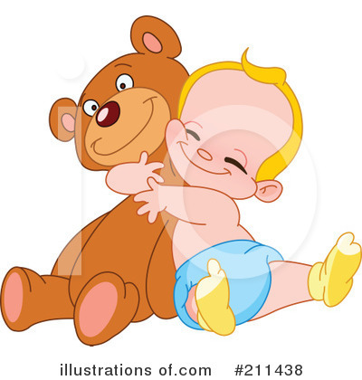 Royalty-Free (RF) Teddy Bear Clipart Illustration by yayayoyo - Stock Sample #211438