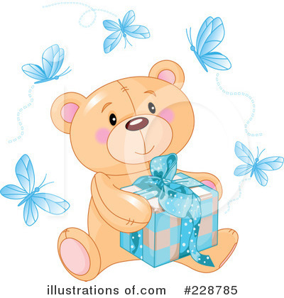 Royalty-Free (RF) Teddy Bear Clipart Illustration by Pushkin - Stock Sample #228785
