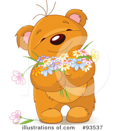 Royalty-Free (RF) Teddy Bear Clipart Illustration by Pushkin - Stock Sample #93537