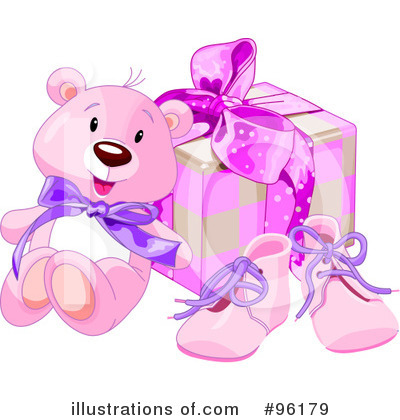 Royalty-Free (RF) Teddy Bear Clipart Illustration by Pushkin - Stock Sample #96179