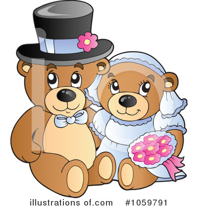 Royalty-Free (RF) Teddy Bears Clipart Illustration by visekart - Stock Sample #1059791