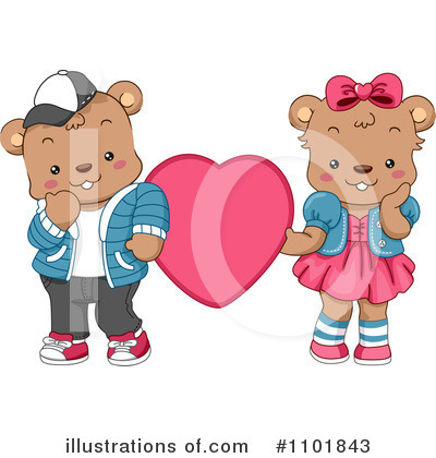 Royalty-Free (RF) Teddy Bears Clipart Illustration by BNP Design Studio - Stock Sample #1101843