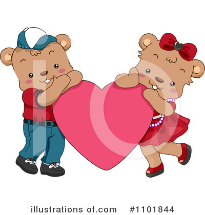 Royalty-Free (RF) Teddy Bears Clipart Illustration by BNP Design Studio - Stock Sample #1101844