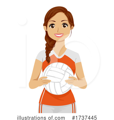 Volleyball Clipart #1737445 by BNP Design Studio