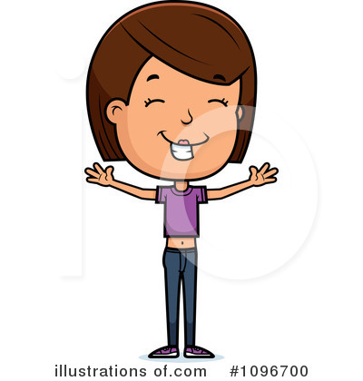 Royalty-Free (RF) Teen Girl Clipart Illustration by Cory Thoman - Stock Sample #1096700
