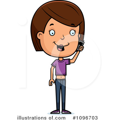 Royalty-Free (RF) Teen Girl Clipart Illustration by Cory Thoman - Stock Sample #1096703