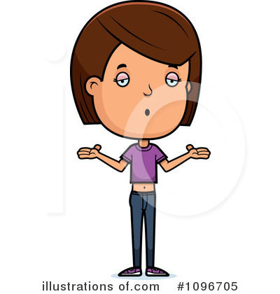 Royalty-Free (RF) Teen Girl Clipart Illustration by Cory Thoman - Stock Sample #1096705
