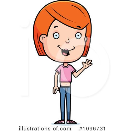 Royalty-Free (RF) Teen Girl Clipart Illustration by Cory Thoman - Stock Sample #1096731