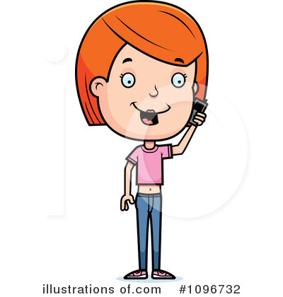 Royalty-Free (RF) Teen Girl Clipart Illustration by Cory Thoman - Stock Sample #1096732
