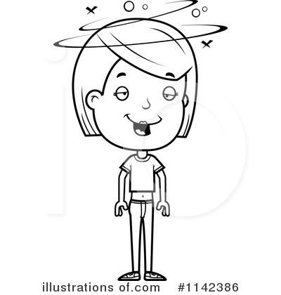 Royalty-Free (RF) Teen Girl Clipart Illustration by Cory Thoman - Stock Sample #1142386