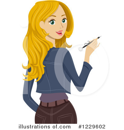 Royalty-Free (RF) Teen Girl Clipart Illustration by BNP Design Studio - Stock Sample #1229602
