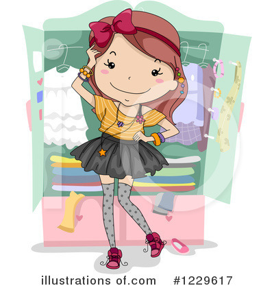 Teen Girl Clipart #1229617 by BNP Design Studio