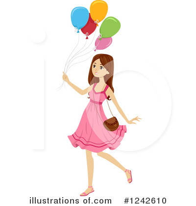 Party Balloons Clipart #1242610 by BNP Design Studio