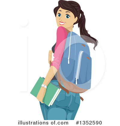 Royalty-Free (RF) Teen Girl Clipart Illustration by BNP Design Studio - Stock Sample #1352590