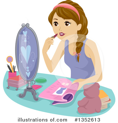 Royalty-Free (RF) Teen Girl Clipart Illustration by BNP Design Studio - Stock Sample #1352613