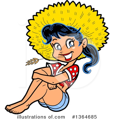 Cowgirl Clipart #1364685 by Clip Art Mascots