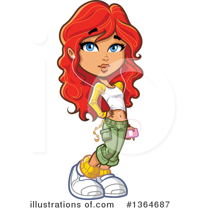 Royalty-Free (RF) Teenager Clipart Illustration by Clip Art Mascots - Stock Sample #1364687