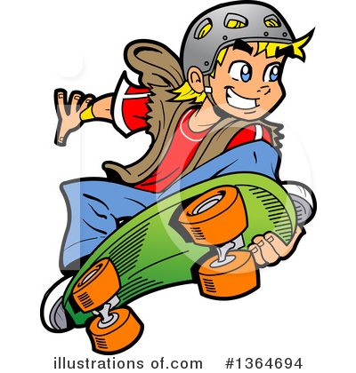 Royalty-Free (RF) Teenager Clipart Illustration by Clip Art Mascots - Stock Sample #1364694