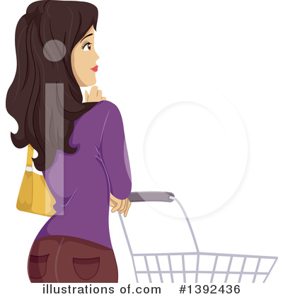 Grocery Shopping Clipart #1392436 by BNP Design Studio