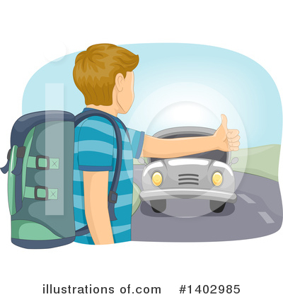 Hitchhiker Clipart #1402985 by BNP Design Studio