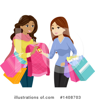Shopping Bags Clipart #1408703 by BNP Design Studio