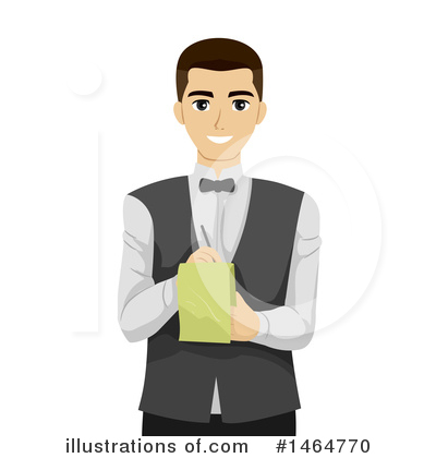 Waiter Clipart #1464770 by BNP Design Studio